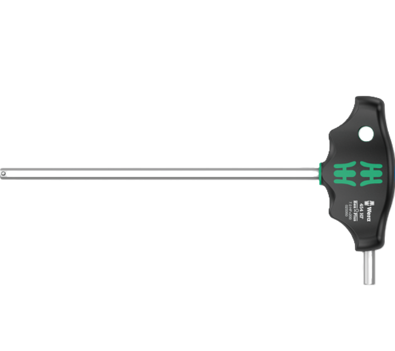 Фото Шестигранна викрутка Wera з поперечною ручкою Hex-Plus 454 HF з фіксуючою функцією 7×200 мм 05023350001