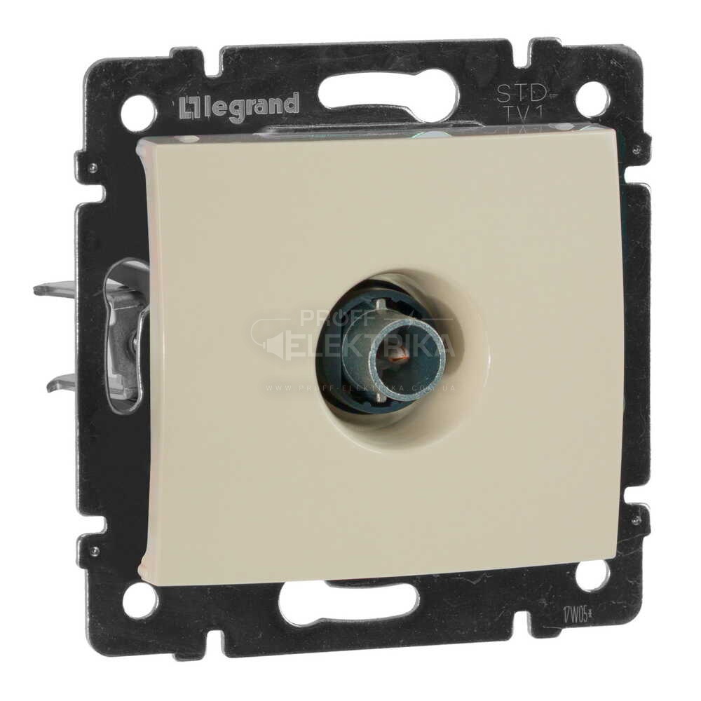 Фото 2 Розетка ТV зірка Слонова кістка 1,5 дБ 2400МГц