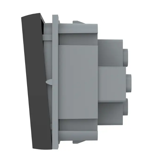 Фото 3 Механізм одноклавішний вимикач чорний Livolo