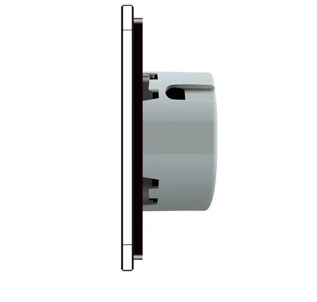 Фото 2 Сенсорний вимикач 2 сенсори 1-1 чорне скло Livolo