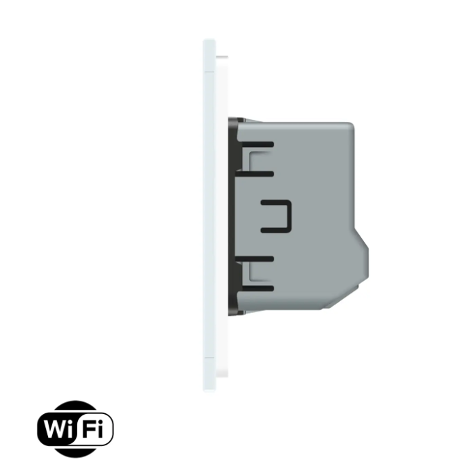 Фото 3 Розумний сенсорний прохідний вимикач Wi-Fi 2 сенсора біле скло Livolo