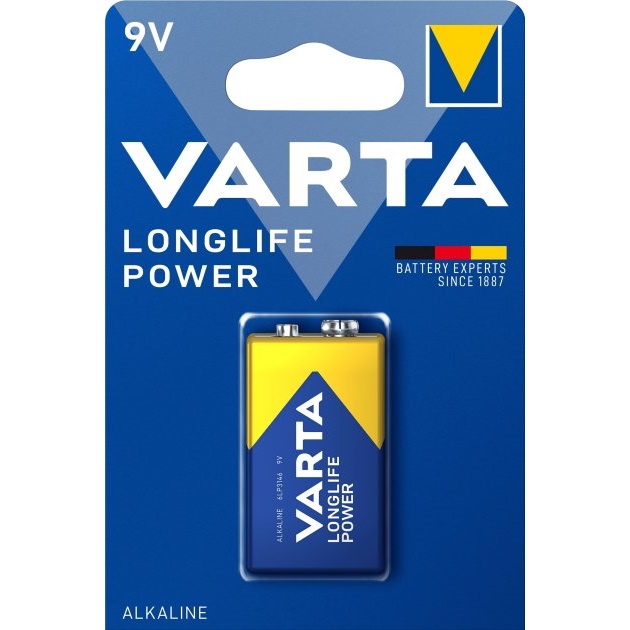 Фото Батарейка Longlife POWER 6LR61 9V Krona VARTA