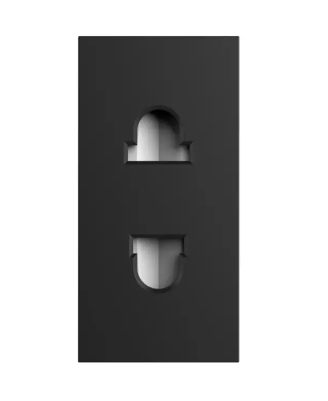 Фото 2 Механізм універсальна розетка 2 в 1 чорний Livolo