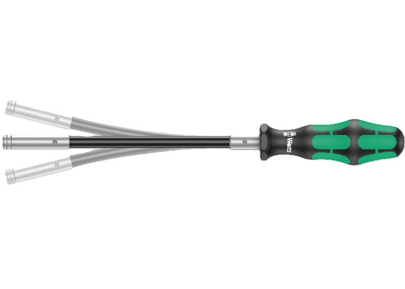 Фото Ручка-битодержатель WERA 393 S особо тонкой формы с гибким стержнем 05028161001