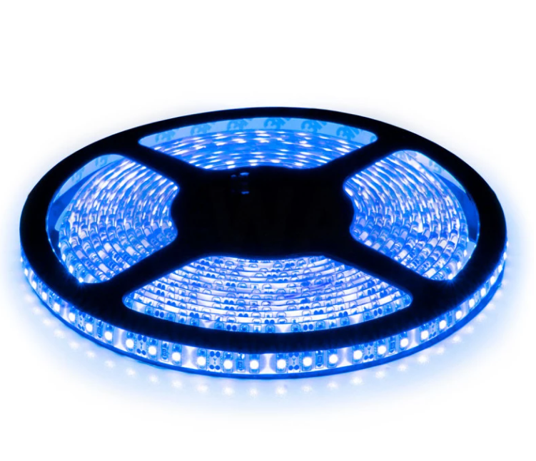 Фото Світлодіодна стрічка LED 120Lm IP33 smd3528 12V Blue STAND