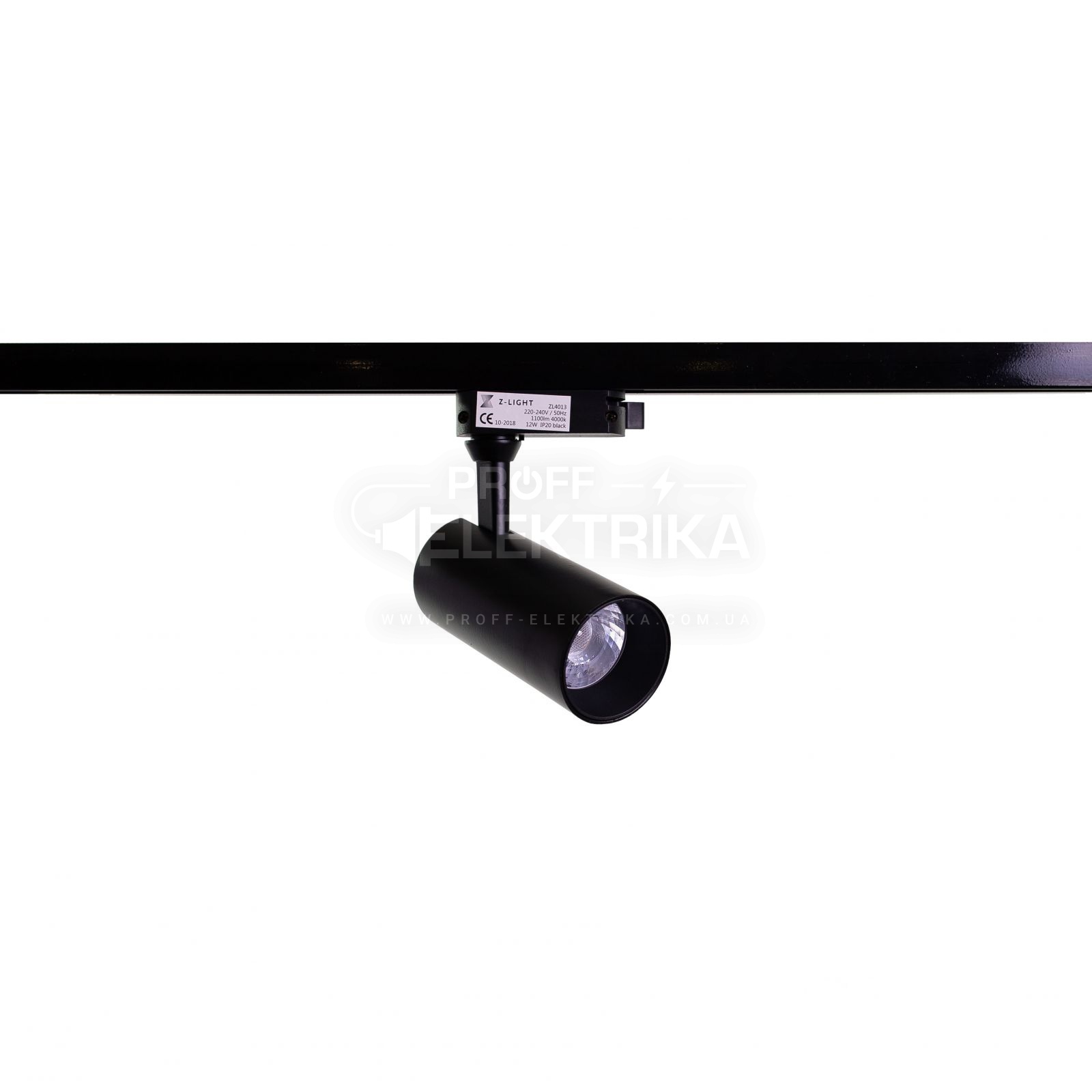 Фото Трековый светильник Черный 12W 4000K Z-LIGHT