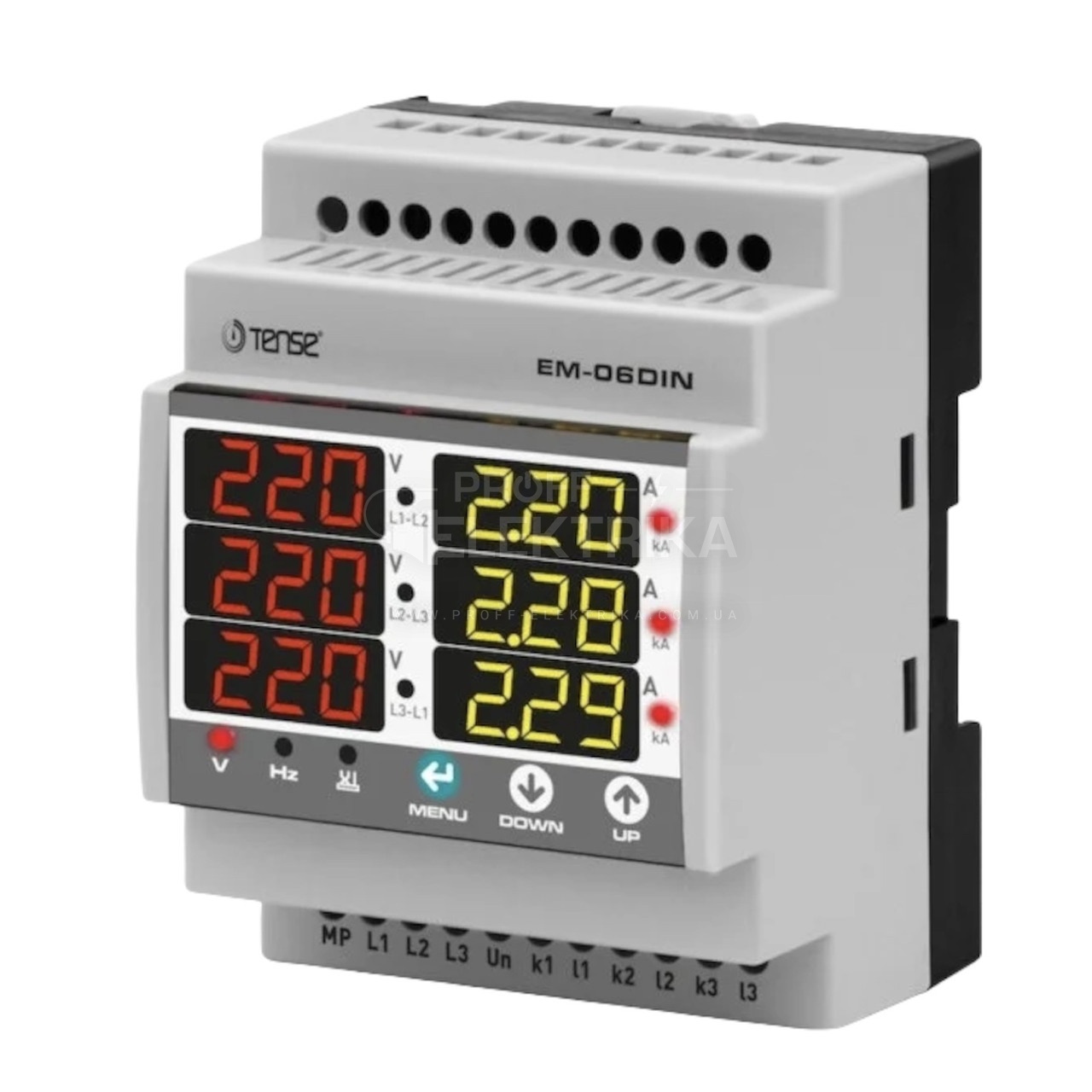 Фото Трехфазный цифровой мультиметр EM-06DIN TENSE