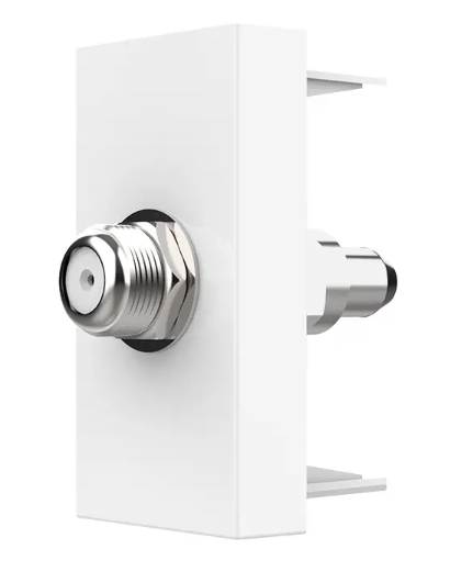 Фото Механизм розетка спутниковая SAT белый Livolo