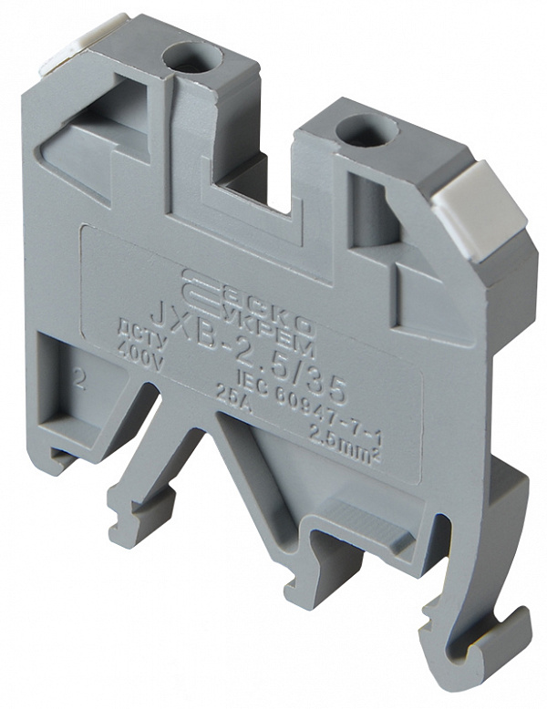 Фото 3 Клемник набірний JXB 2,5-35 мм сірий ACKO