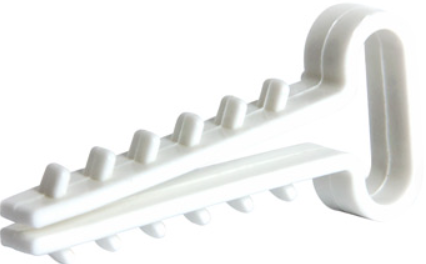 Фото Дюбель-елка для плоского кабеля диаметр 8 100 шт.