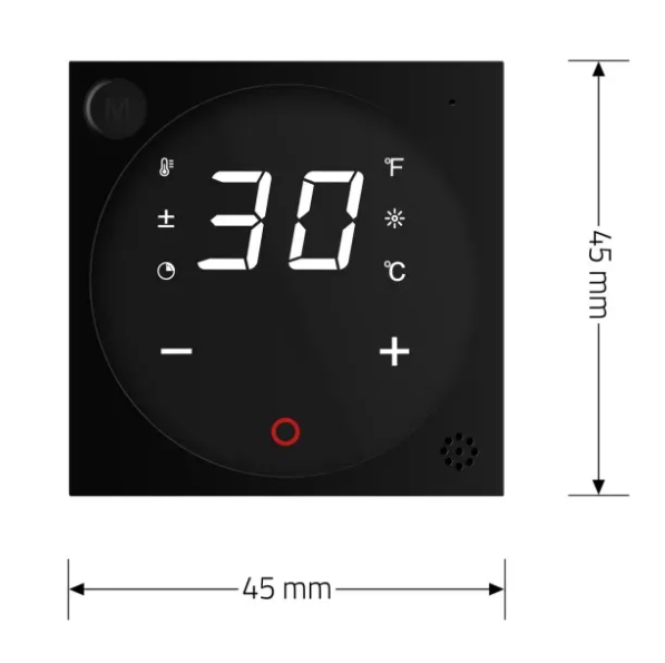 Фото 5 Механізм розумний програмований терморегулятор для теплої підлоги чорний Livolo