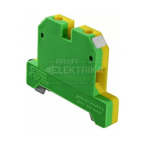 Фото Клемник набірний JB 6-35 мм жовто-зелений ACKO