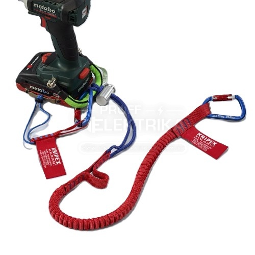 Фото 2 Страхова стропа для інструменту KNIPEX з карабіном 00 50 12 T BK