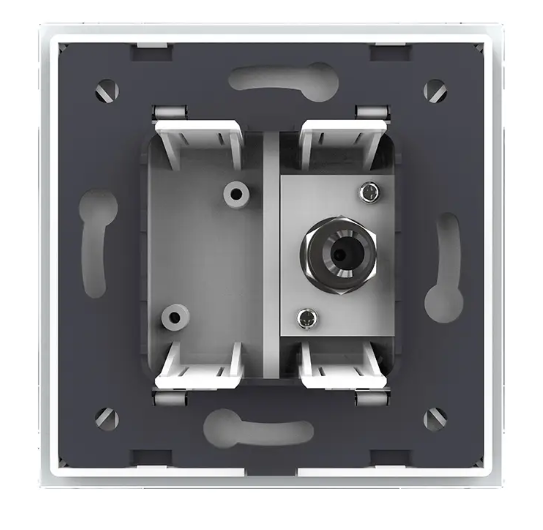 Фото 4 Супутникова розетка SAT біле скло Livolo