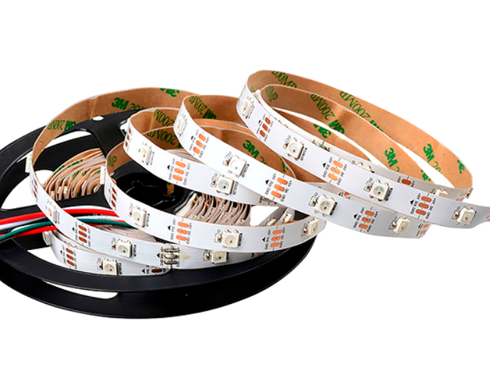 Фото Світлодіодна стрічка AVT-01-S-shape 240RGB 2812 Smart 5050-5V IP33