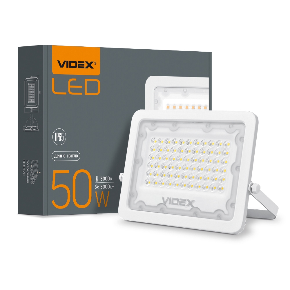 Фото Прожектор LED 50W 5000К IP65 VIDEX
