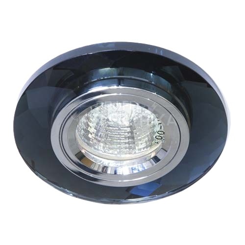 Фото 2 Вбудований світильник Feron 8050-2 під лампу сірий срібло