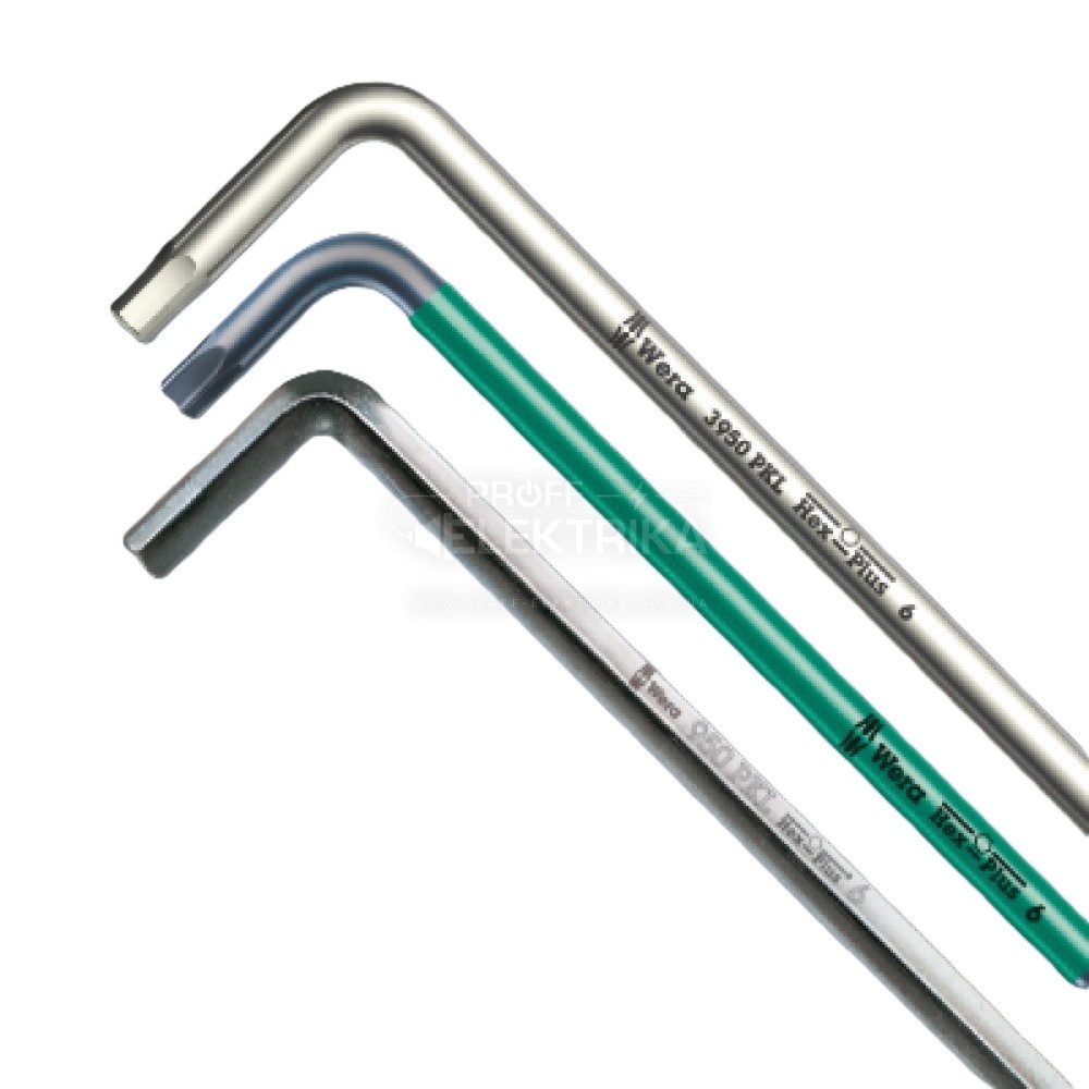 Фото 3 Набір Г-подібних ключів WERA 950/9 Hex-Plus 1 хромованих метричних 05022087001