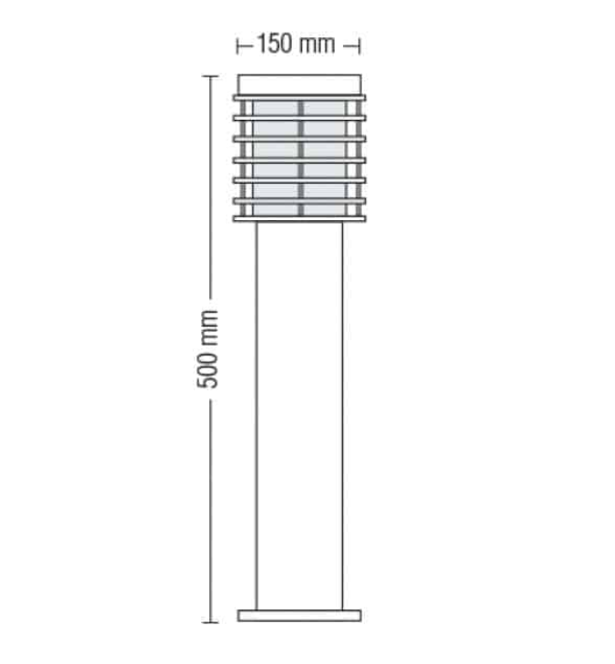 Фото 2 Світильник садово-парковий PALMIYE-3 Е27 чорний HOROZ ELECTRIC 075-001-0003-010