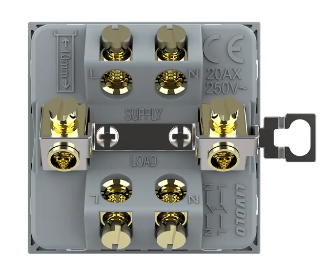 Фото 4 Механизм мастер выключатель 20 ампер черный Livolo