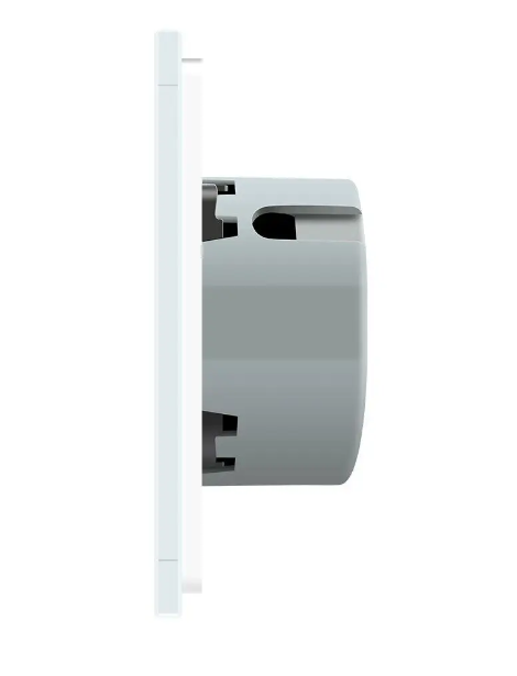 Фото 3 Сенсорная кнопка 1 сенсор Сухой контакт белое стекло Livolo