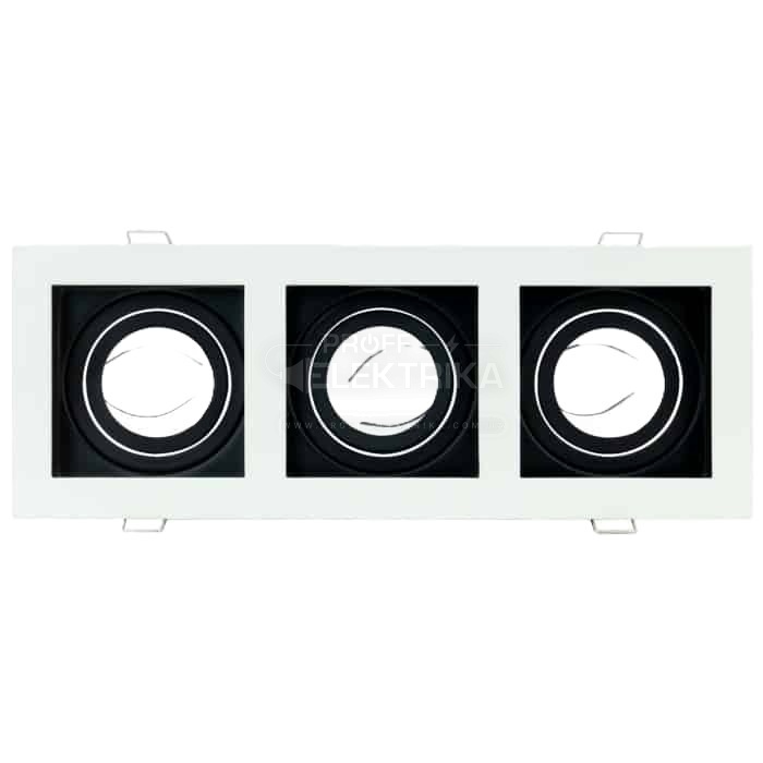 Фото Светильник точечный поворотный PETUNYA-3 белый 50W MR16 HOROZ