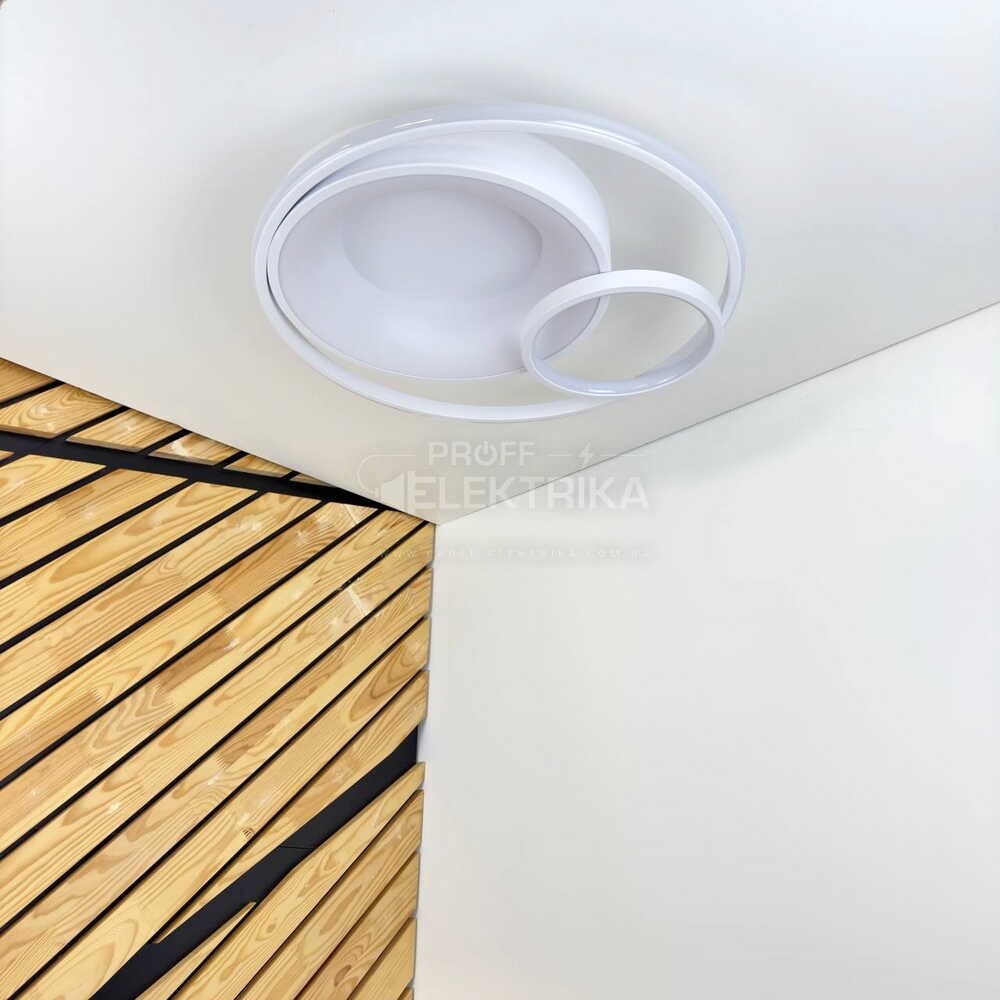 Фото 4 Світильник LED smart DUOS пульт коло 100W 3000-5000K IP20 білий Violux 220795