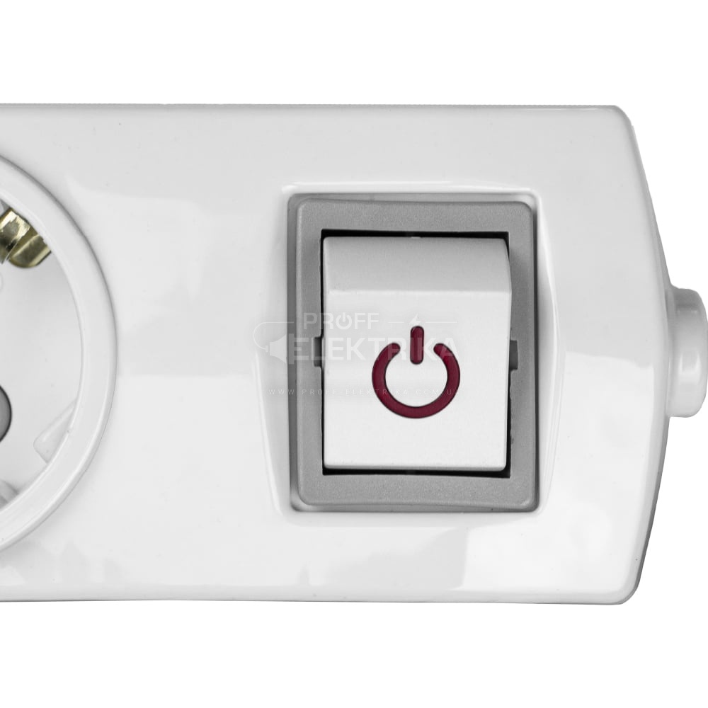 Фото 4 Колодка Violux 4 гнезда c заземлением и выключателем 910250​