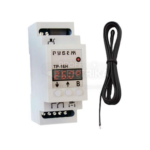 Фото Терморегулятор Rubezh ТР-16Н одноканальный с недельным таймером на DIN-рейке 16А 220В
