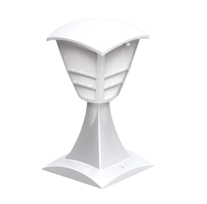 Фото Світильник садово-парковий YONCA-1 Е27 білий HOROZ ELECTRIC 400-020-132