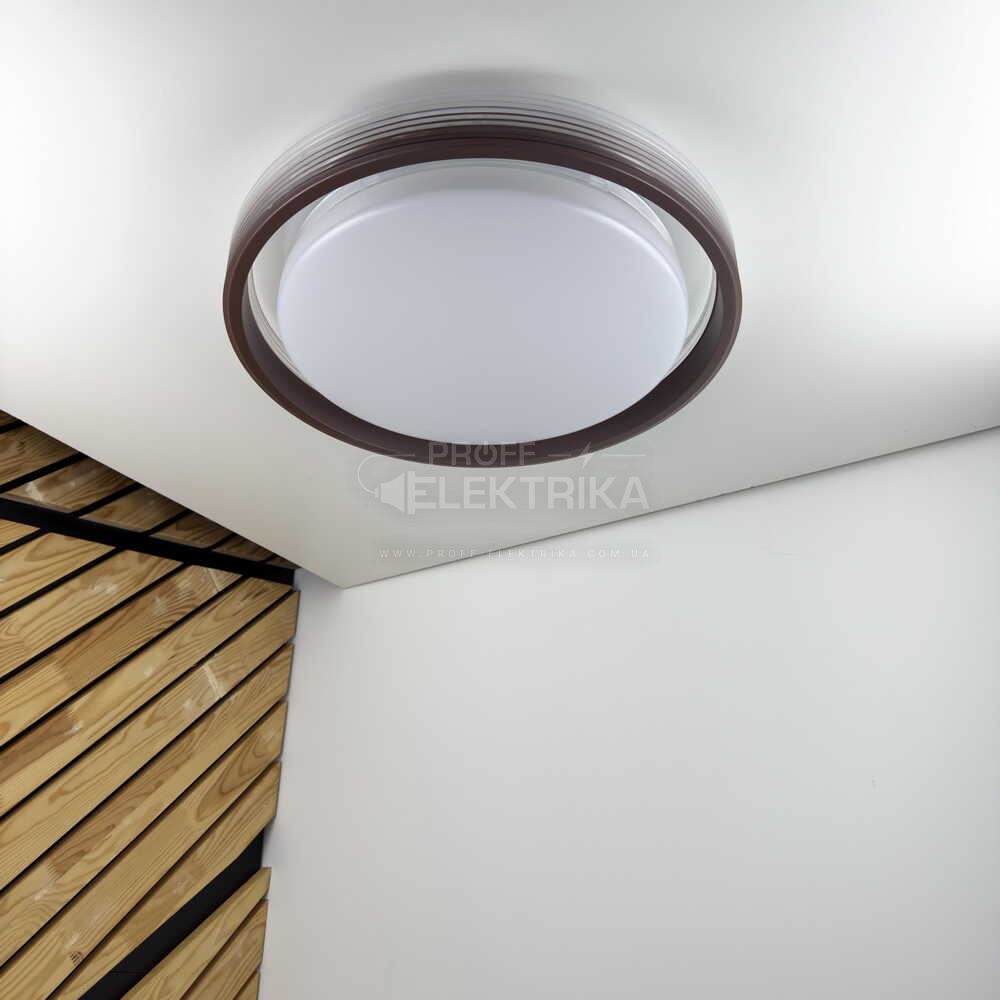 Фото 5 Светильник LED smart HELIX+пульт 60W 3000-6000K IP20 коричневый Violux 220265