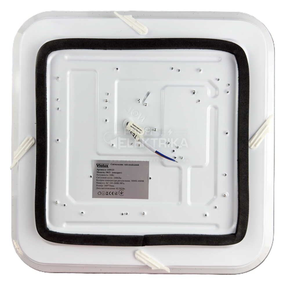 Фото 4 Світильник LED smart SKY 30W 3000-6000K IP20 квадрат Violux 210123