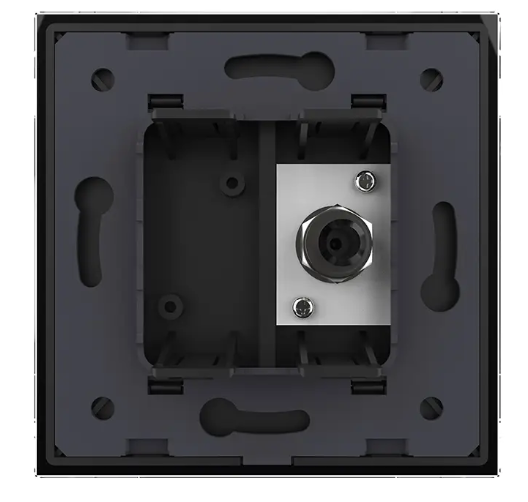 Фото 4 Супутникова розетка SAT чорне скло Livolo