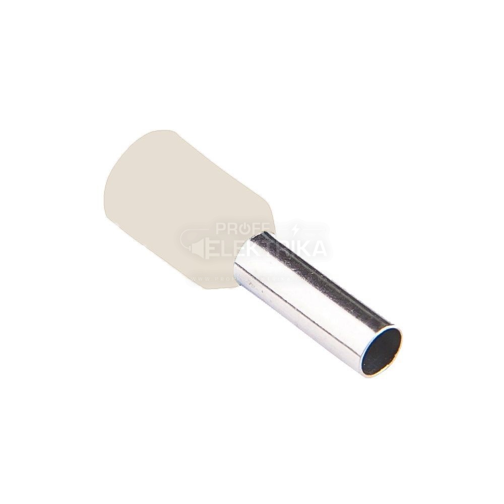Фото Наконечник втулочный с изоляцией молочно белый НВ 10/18 TAKEL