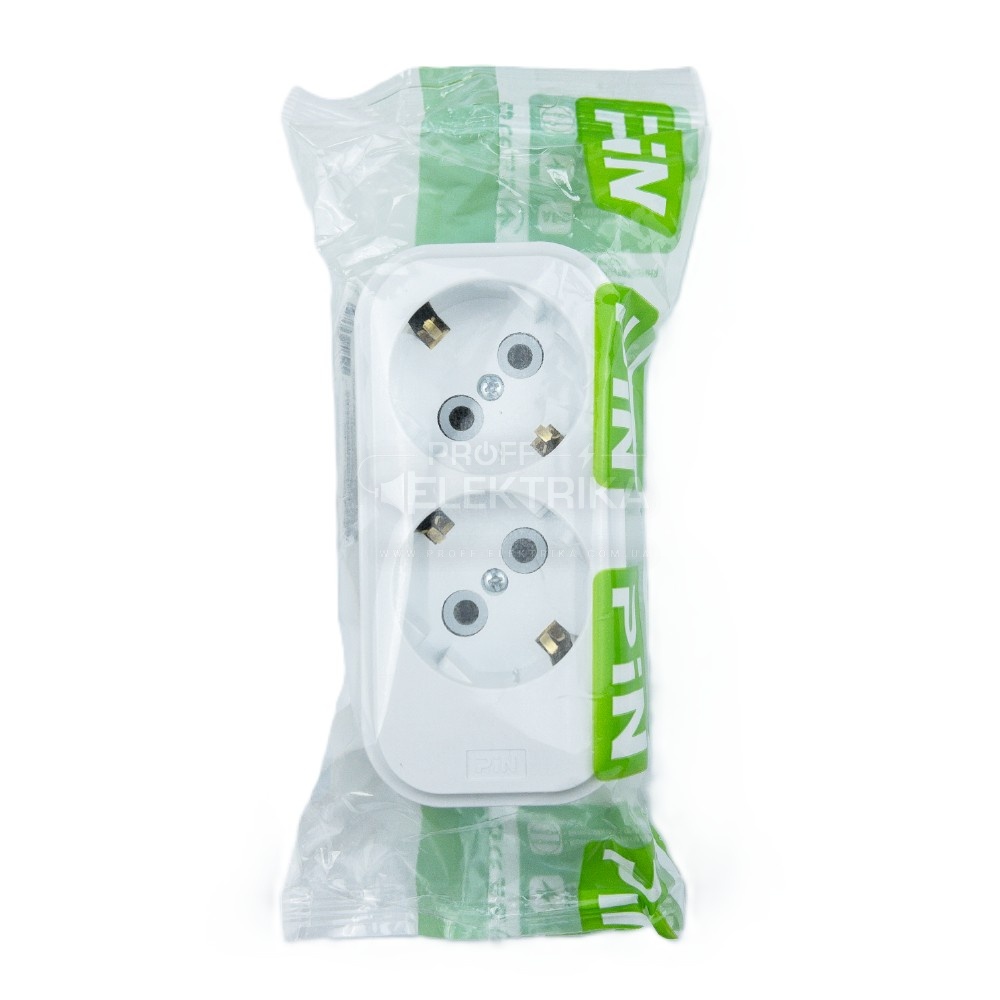 Фото 2 Колодка PIN 2 гнізда із заземленням 516-050200-201