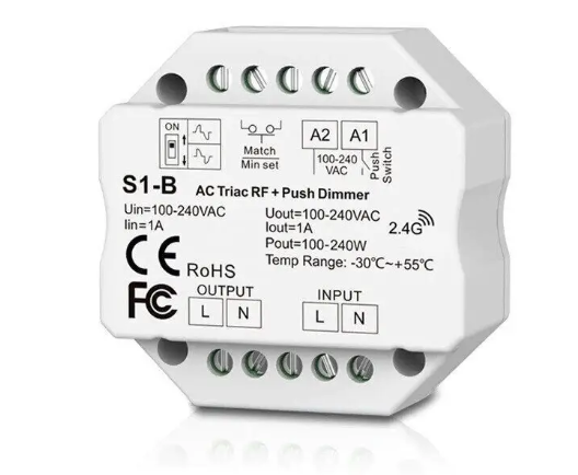 Фото 5 Комплект сенсорний прохідний димер 1 сенсор біле скло Livolo