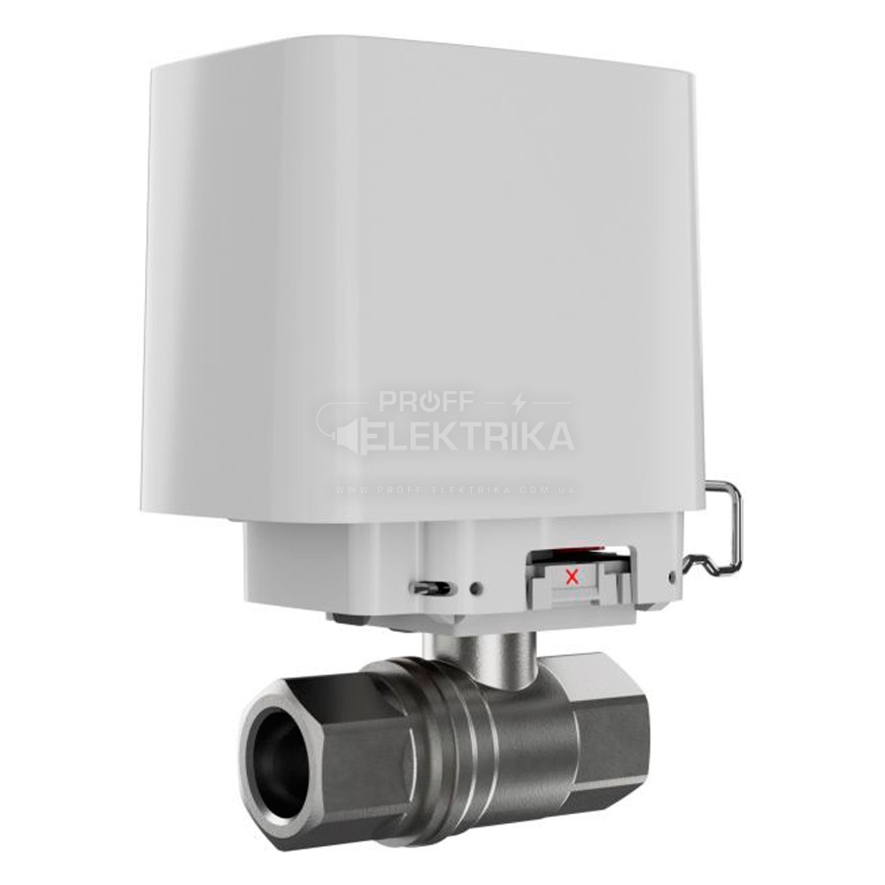 Фото 4 Умный кран перекрытия воды Ajax WaterStop 1/2" белый