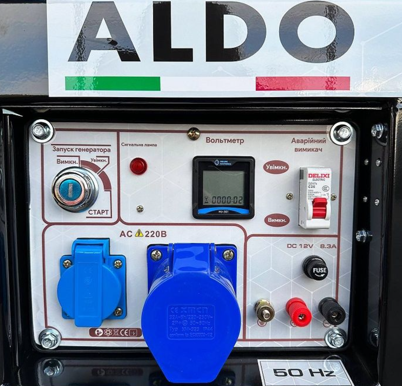 Фото 5 Генератор дизельний ALDO AP-5500DE (100% мідь)
