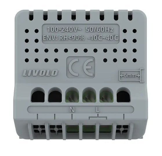 Фото 4 Механізм розумний датчик температури та вологості ZigBee білий Livolo