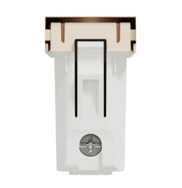 Фото 4 Розетка без заземлення зі шторками гвинтові клеми 10 А 1 бежевий модуль UNICA NEW Schneider Electric