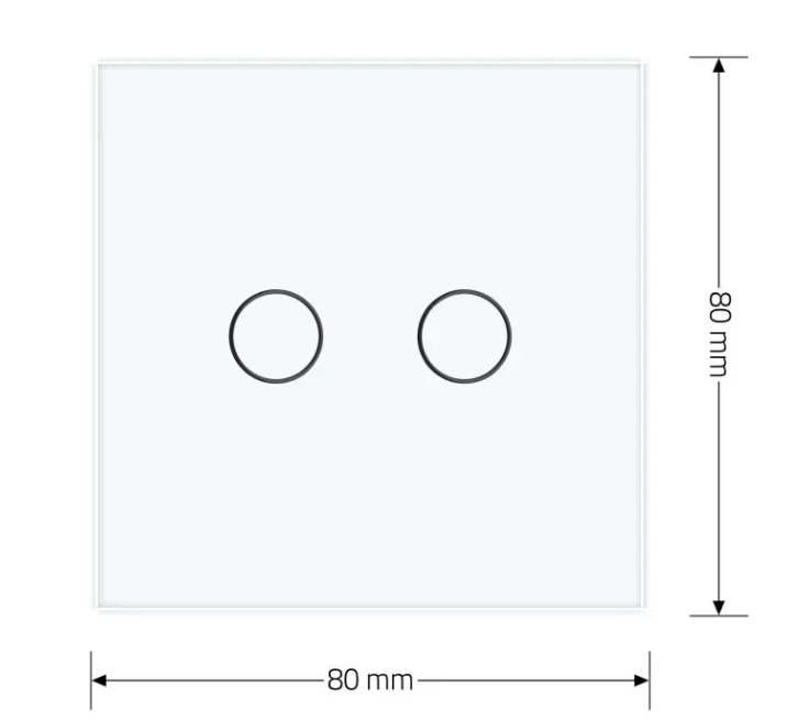 Фото 5 Розумний сенсорний прохідний вимикач EC 2 сенсора біле скло Livolo
