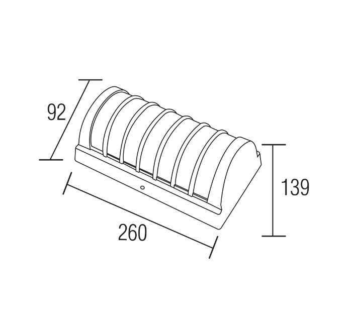 Фото 2 Світильник садово-парковий SWEEP 24W 4200K чорний HOROZ 076-061-0024-010