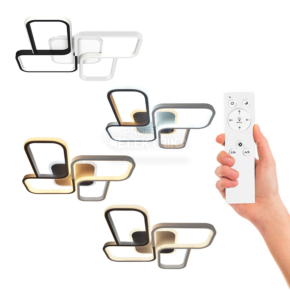 Фото 4 Світильник smart INFINITY VIOLUX 90W 3000-5000K + IP20 пульт білий Violux 220380