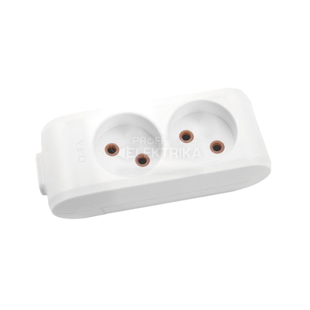 Фото Колодка VIKO Multi-Let 2 гнізда без заземлення 90112200