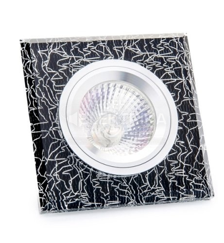 Фото Світильник кришталевий MR16 G5.3 HDL016 MCR Чорний графіт DELUX