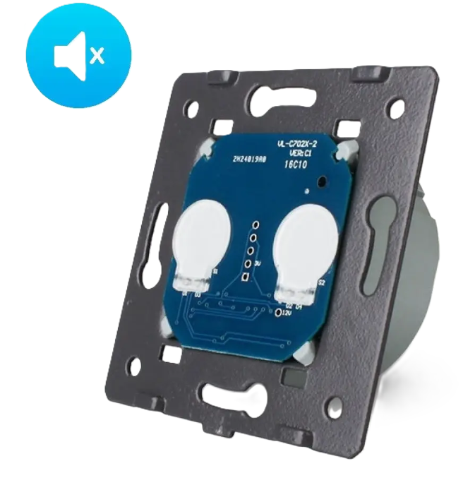 Фото Механізм сенсорний безшумний вимикач 2 сенсори Livolo