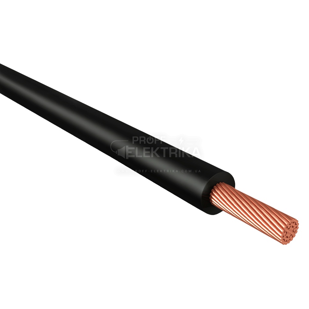 Фото Провод ПВ-3 нгд 1x0,75 ДСТУ черный