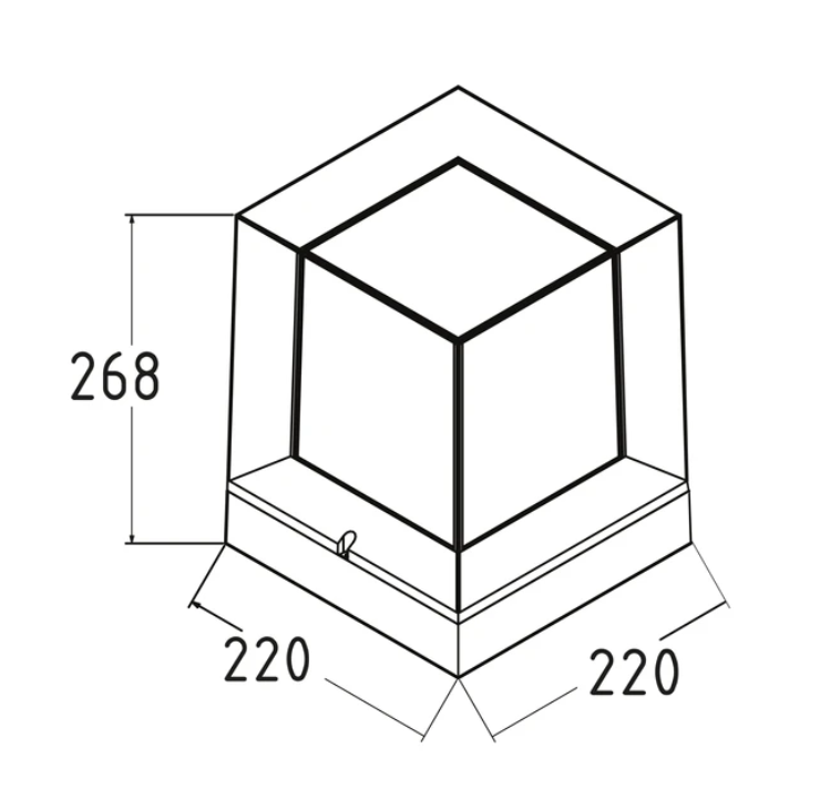 Фото 2 Світильник садово-парковий PRIZMA Е27 білий HOROZ ELECTRIC 400-000-129