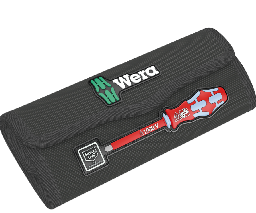 Фото Сумка для отвертки со сменными вставками WERA 9477 Kraftform Kompakt VDE Stainless 17ед. 05136540001