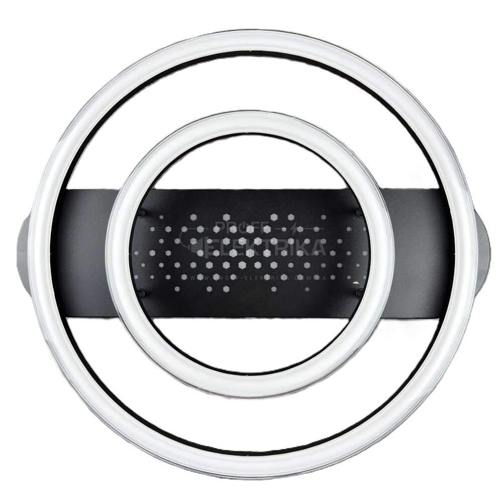 Фото 3 Світильник smart KENZO-R пульт 85W 3000-5000K IP20 коло чорний Violux 220665